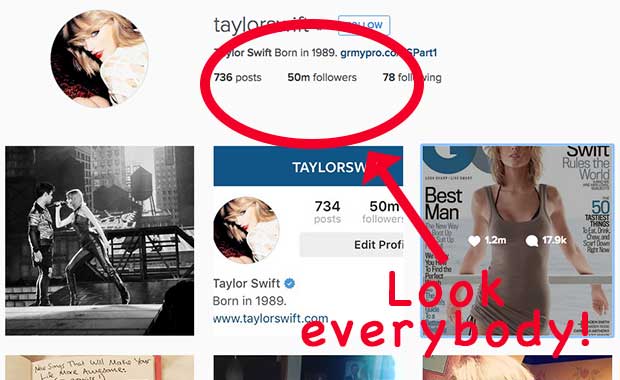 taylor swift dominates instagram with 50 million followers your daily dish - how many followers on instagram does taylor swift have