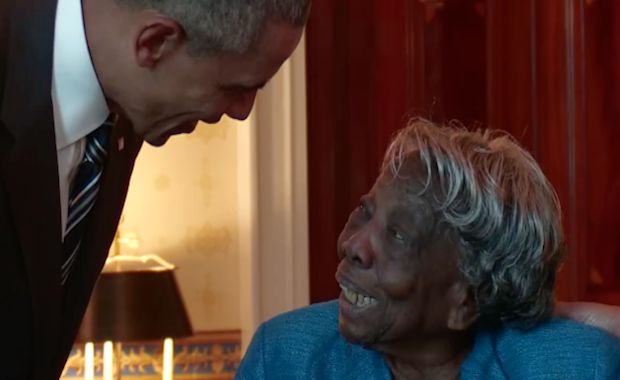 See This 106 Year Old Woman Dance With Joy As She Meets The Obamas Your Daily Dish 