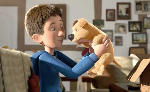 dog and the bond the puppy creates with a young teenage boy