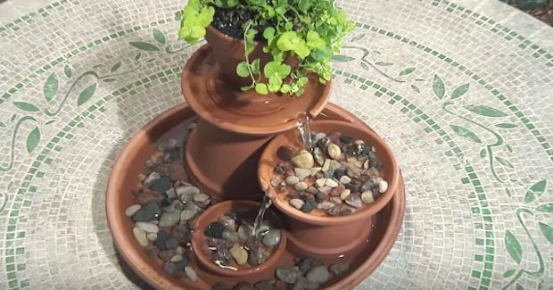 Here's How You Can Make Your Own Terra Cotta Fountain - Your Daily Dish