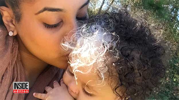 Baby Born With Electric White Hair Streak Just Like Her Mom