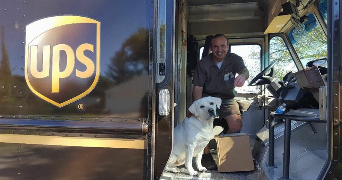 MustSee UPS Drivers Are Sharing Adorable Photos of Dogs They Meet