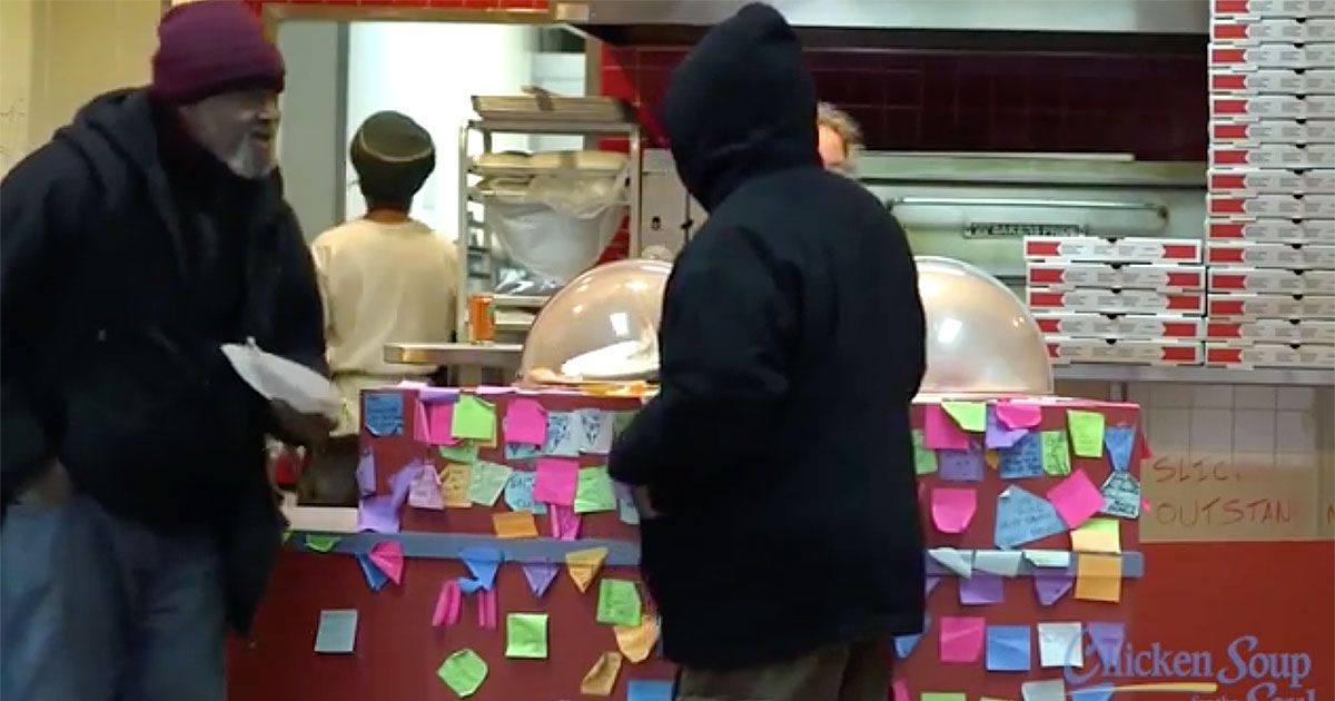 pizzeria feeds homeless
