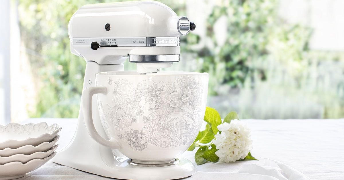 Customize Your KitchenAid Stand Mixer With Gorgeous New Ceramic Bowl Designs